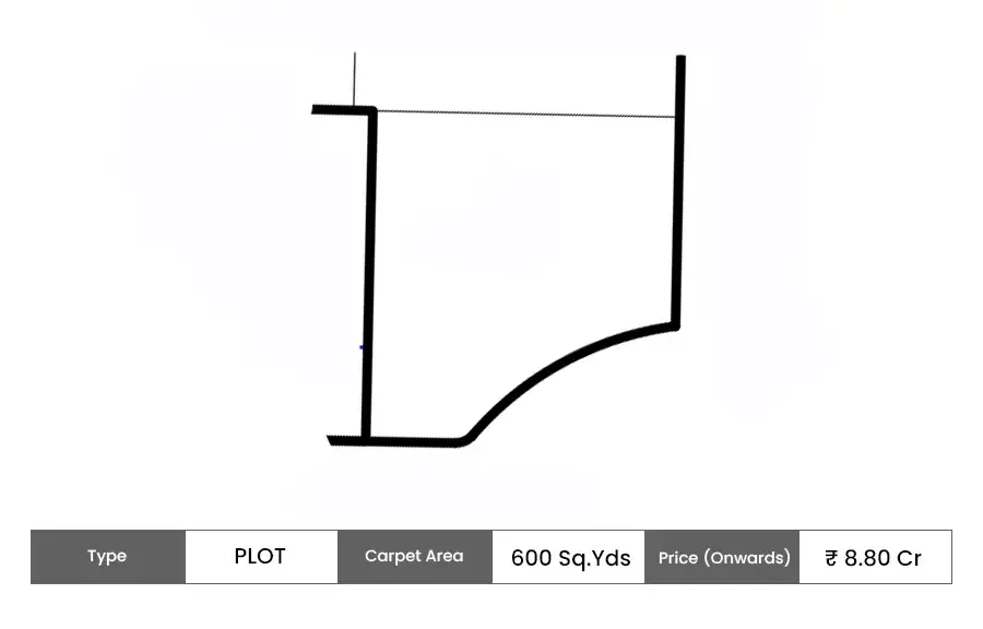 Lodha Villa Royale Gold Plot floor plan, 600 sq ft carpet area