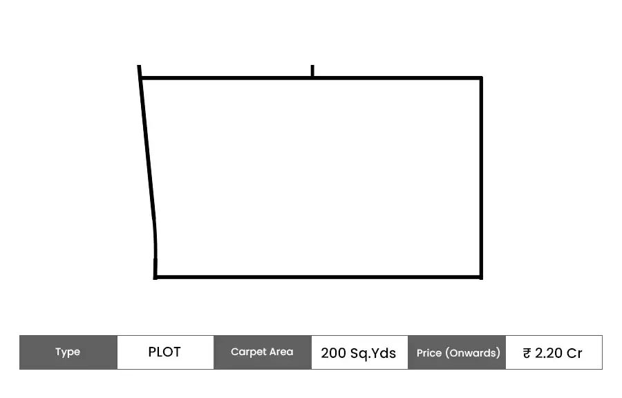 Lodha Villa Royale Gold Plot floor plan, 200 sq ft carpet area